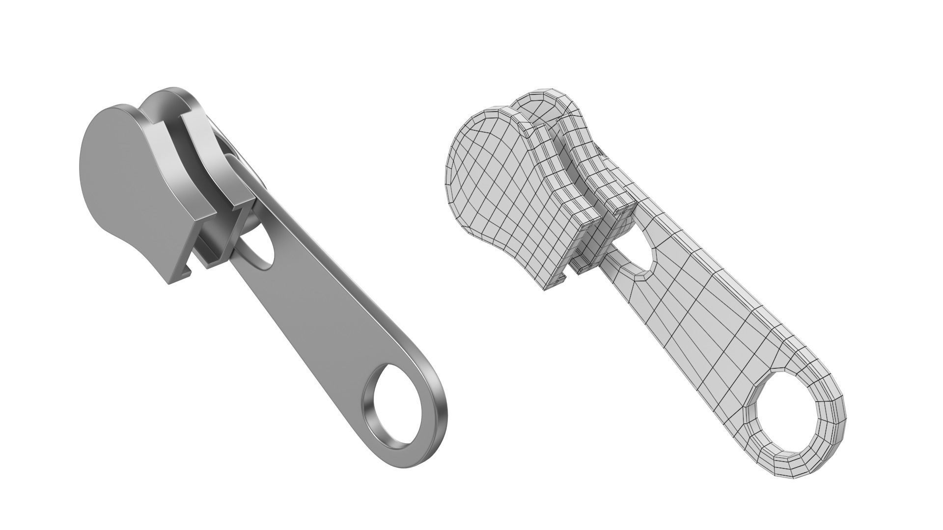 Zipper Slider 01 3D model_4