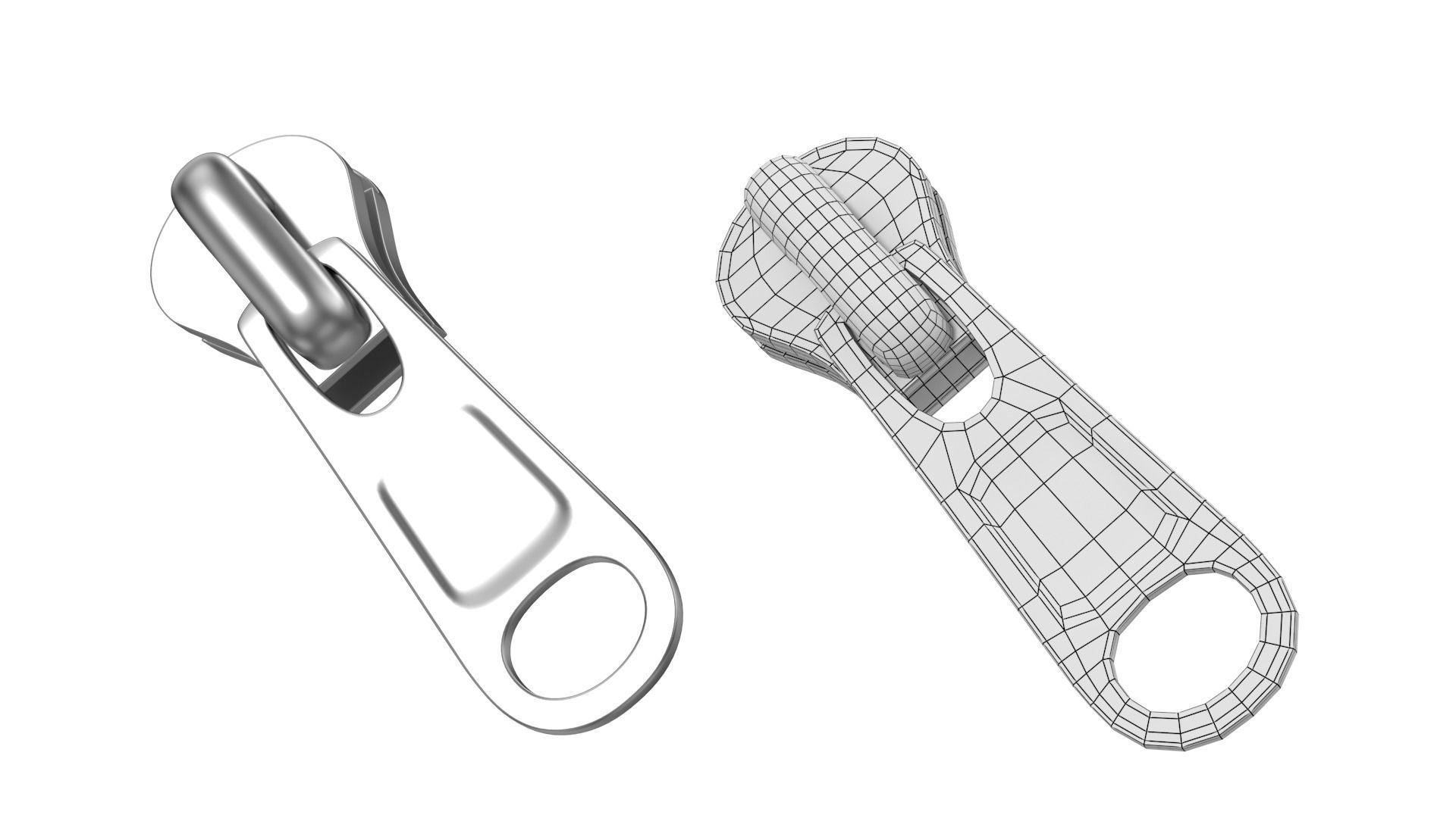 Zipper Slider 01 3D model_9