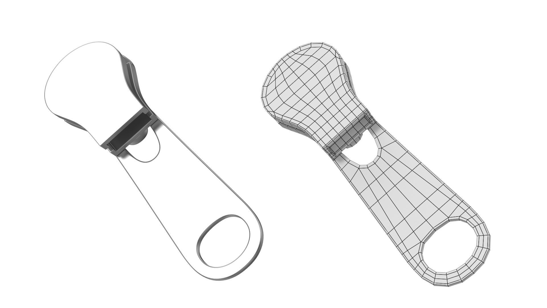 Zipper Slider 01 3D model_5