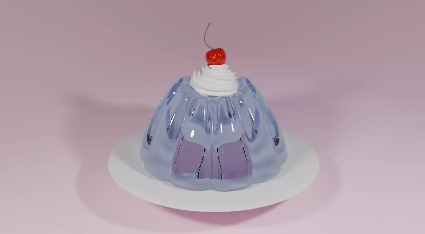 Pudding 3D model_0