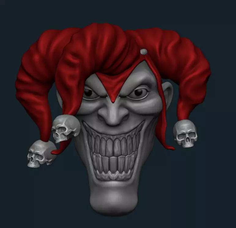 The joker is the smile of hell 3D print model_0