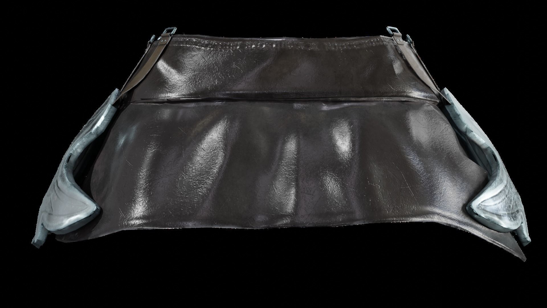 Skirt Leather Bot Light female asset Low-poly 3D model_7