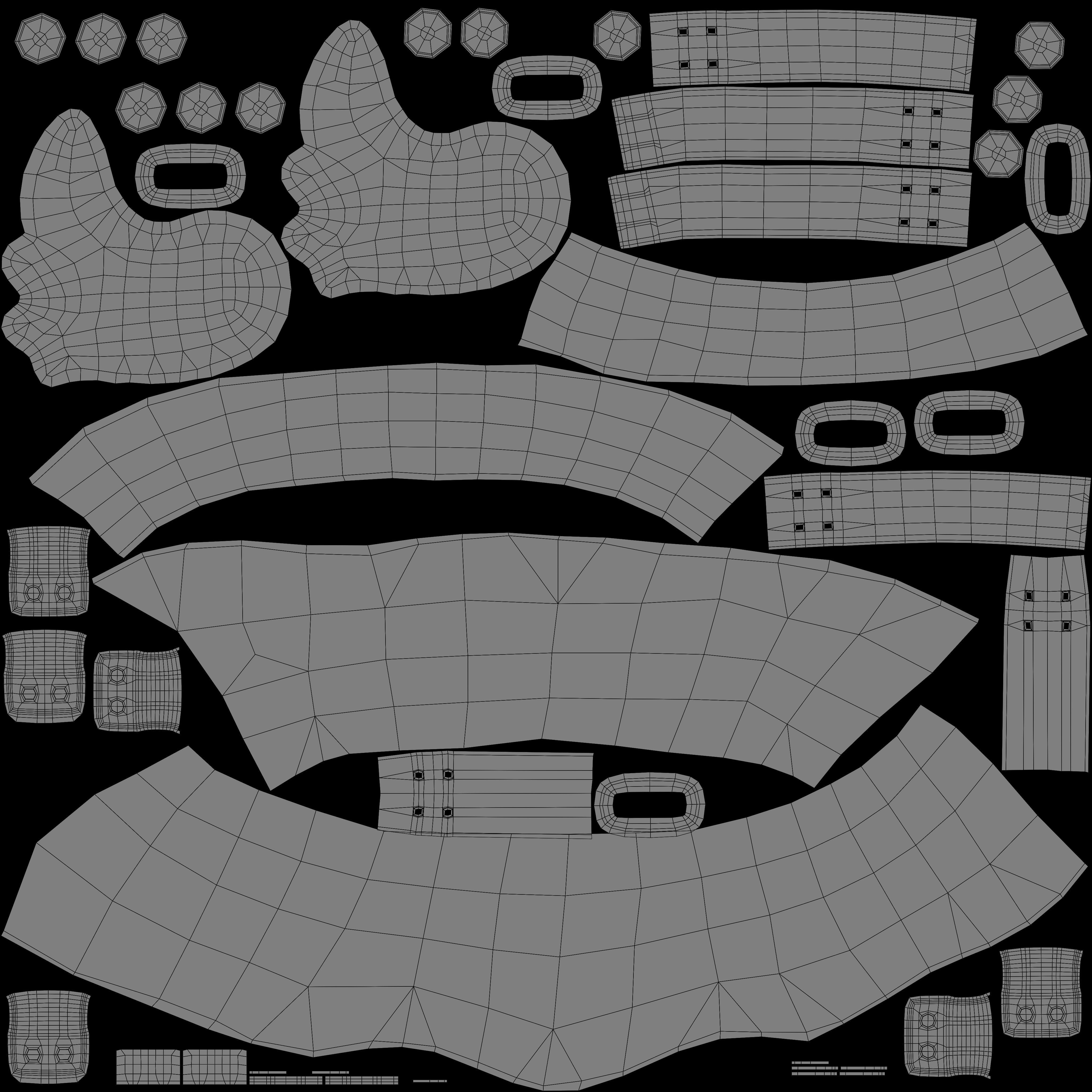 Skirt Leather Bot Light female asset Low-poly 3D model_10