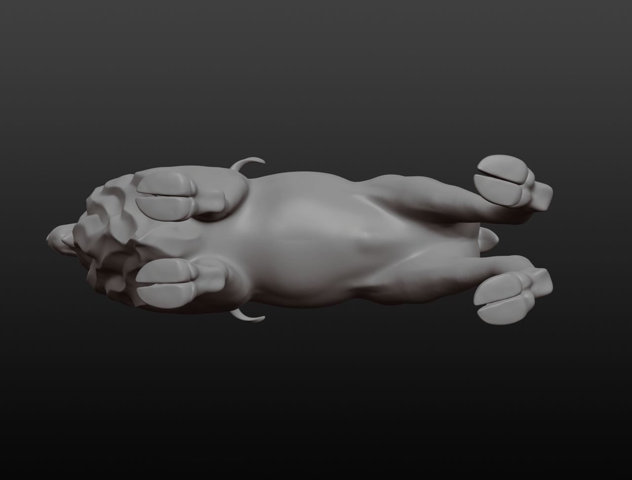 Markhor Base Mesh 3D model_11