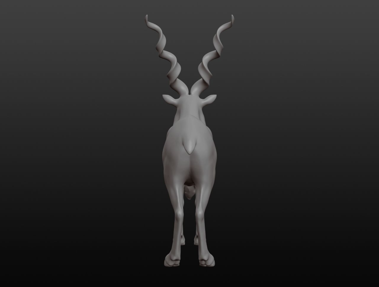Markhor Base Mesh 3D model_12