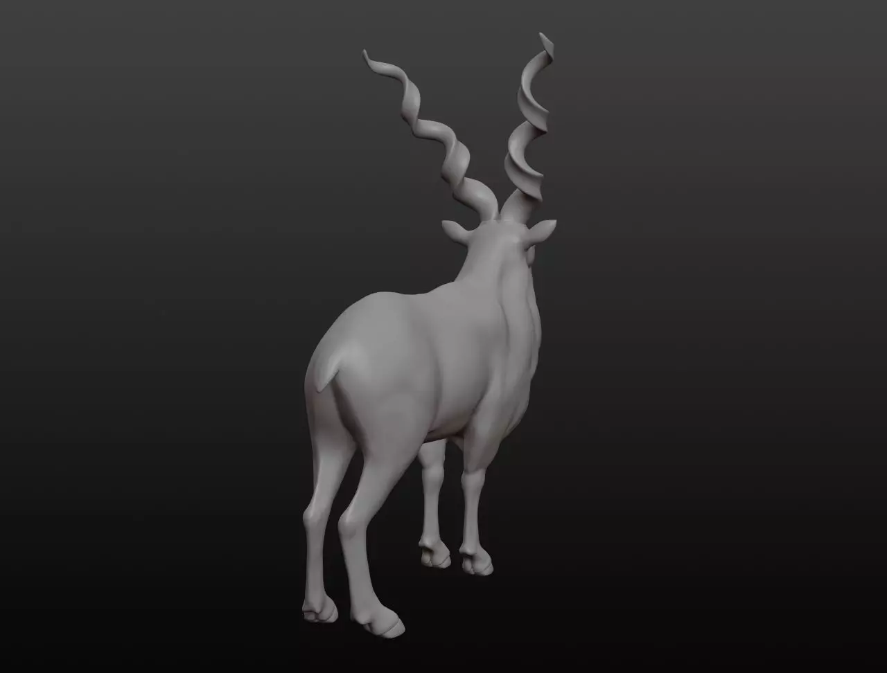 Markhor Base Mesh 3D model_0