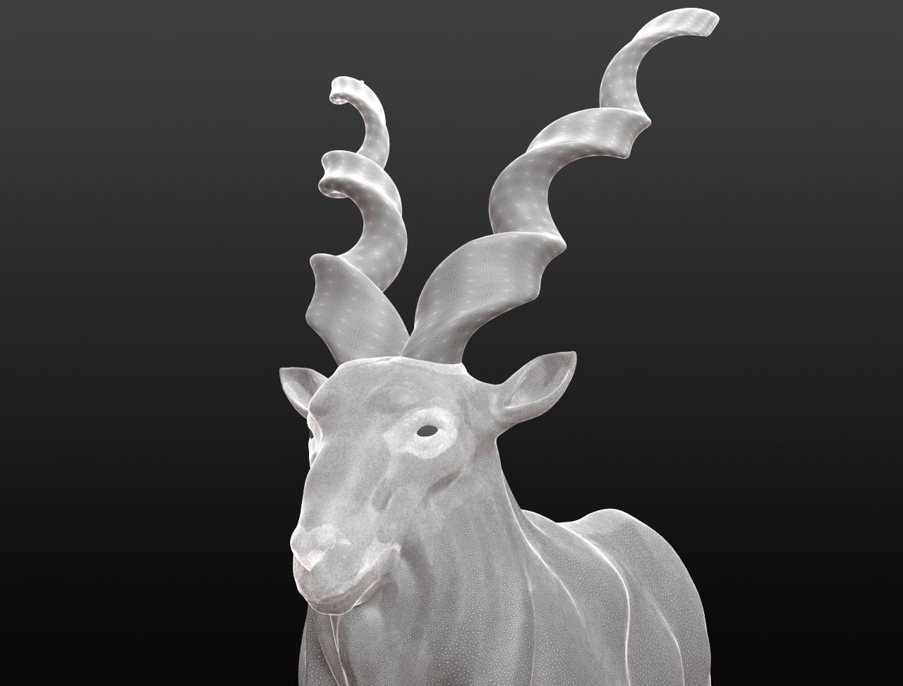 Markhor Base Mesh 3D model_2