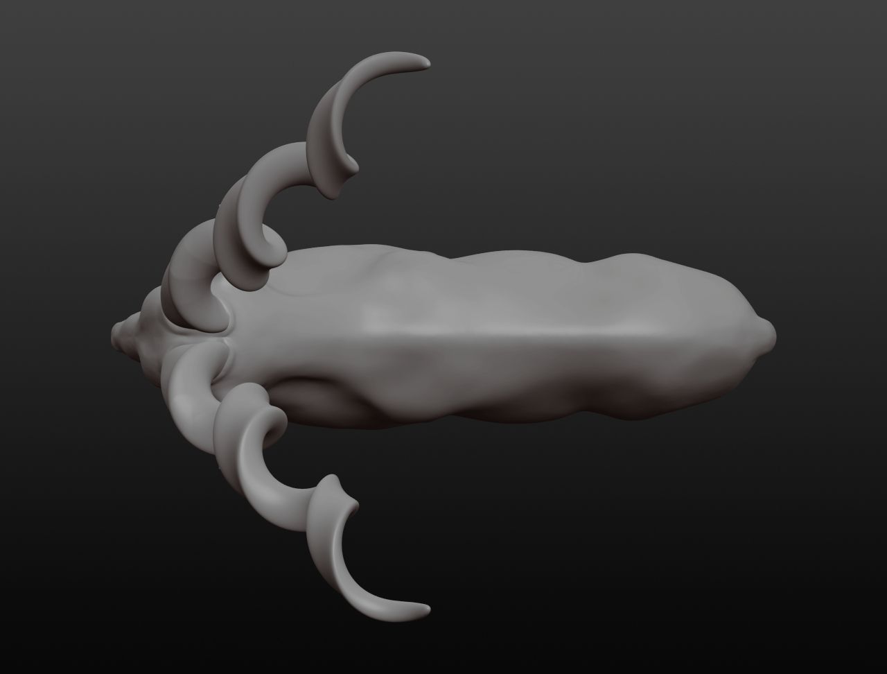 Markhor Base Mesh 3D model_10