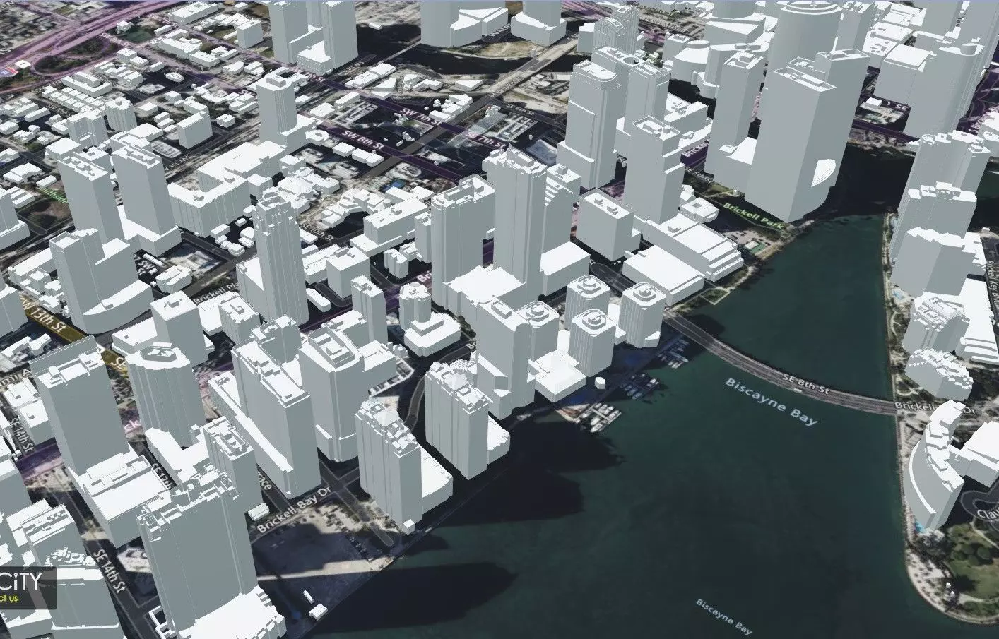 3D City Model of city of Miami  3D model_0