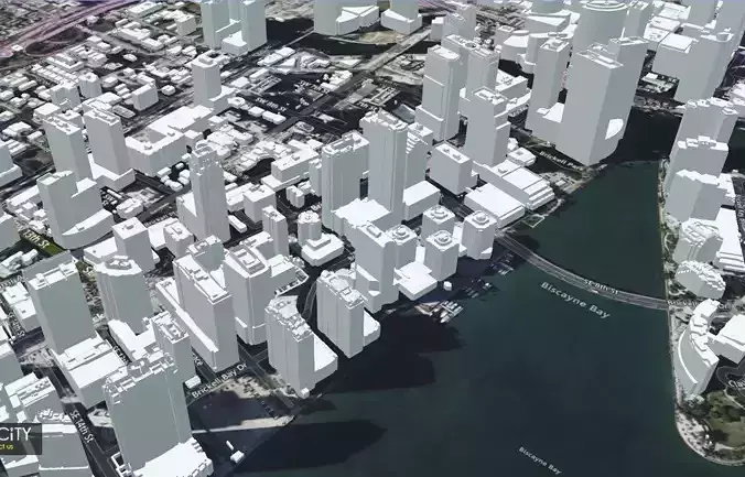 3D City Model of city of Miami 