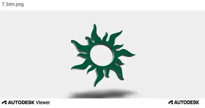 Woman Pendant with Fiery Sun Design