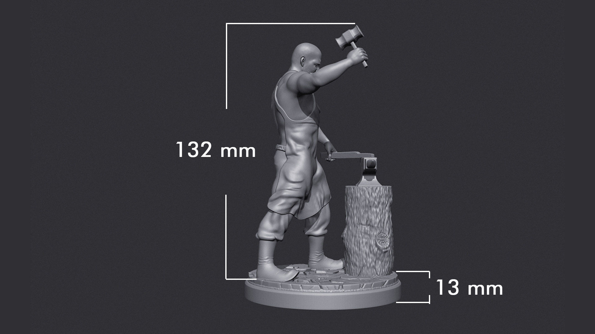 Medieval Blacksmith 3D print model_4