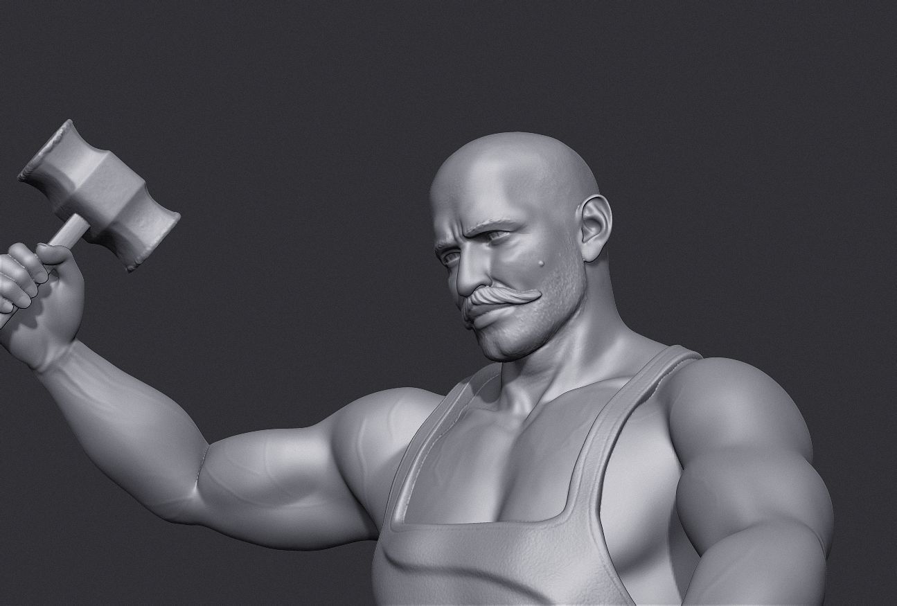 Medieval Blacksmith 3D print model_10