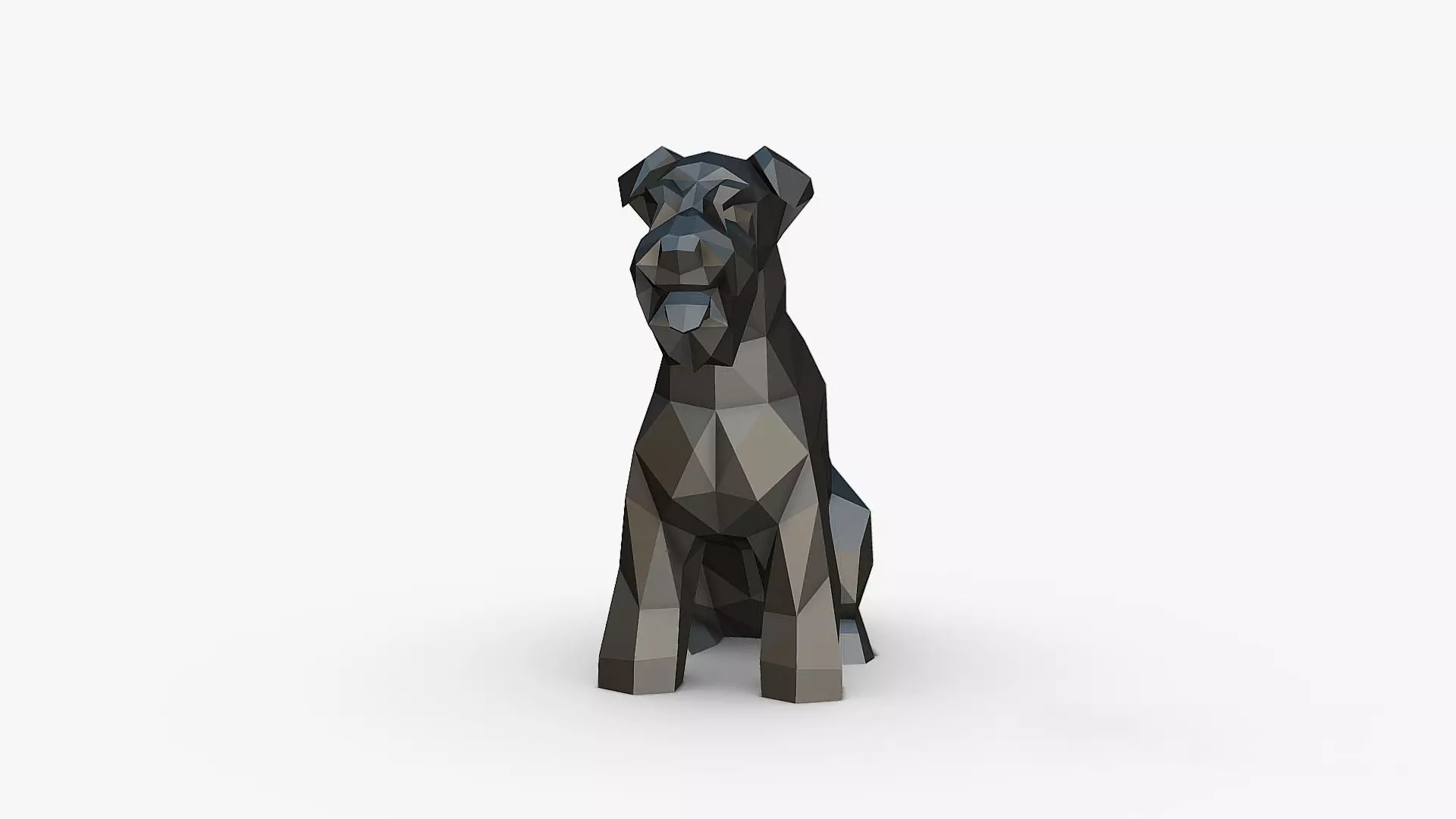 Schnauzer dog figure 3D print model
