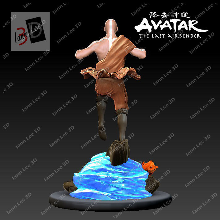 Avatar Aang The last Airbender fan art 3D model 3D printable | CGTrader