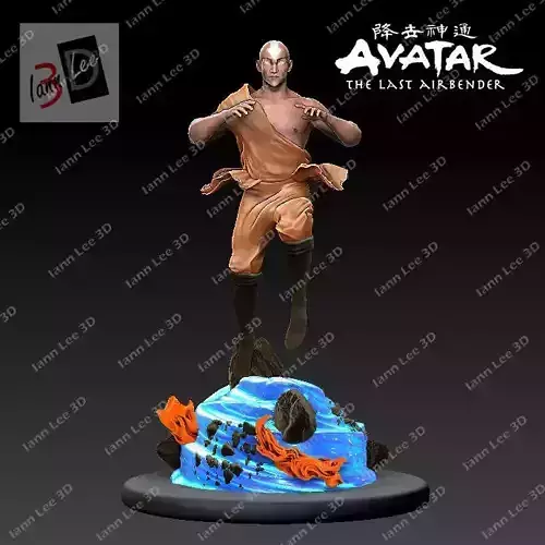 Avatar Aang The last Airbender fan art 3D print model
