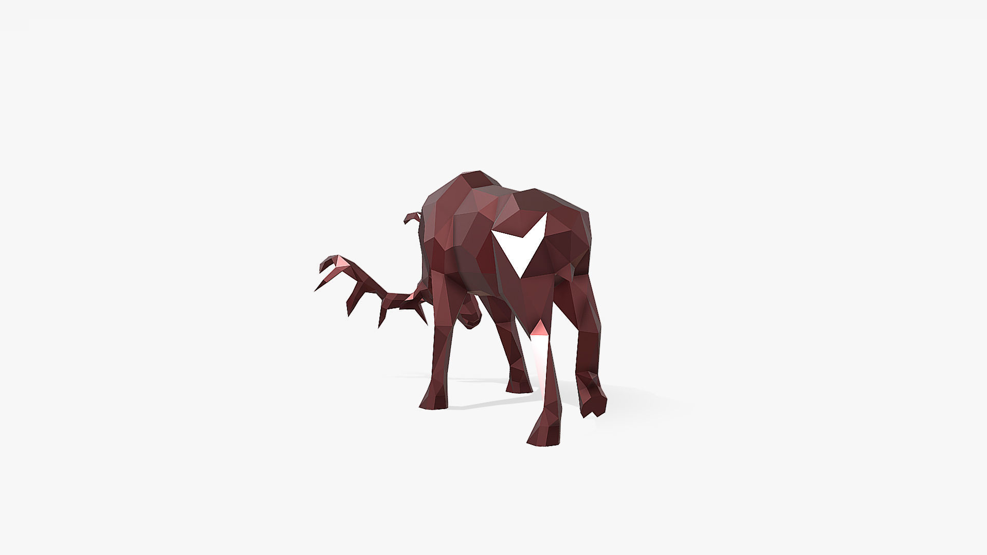 deer fight 3D print model_3