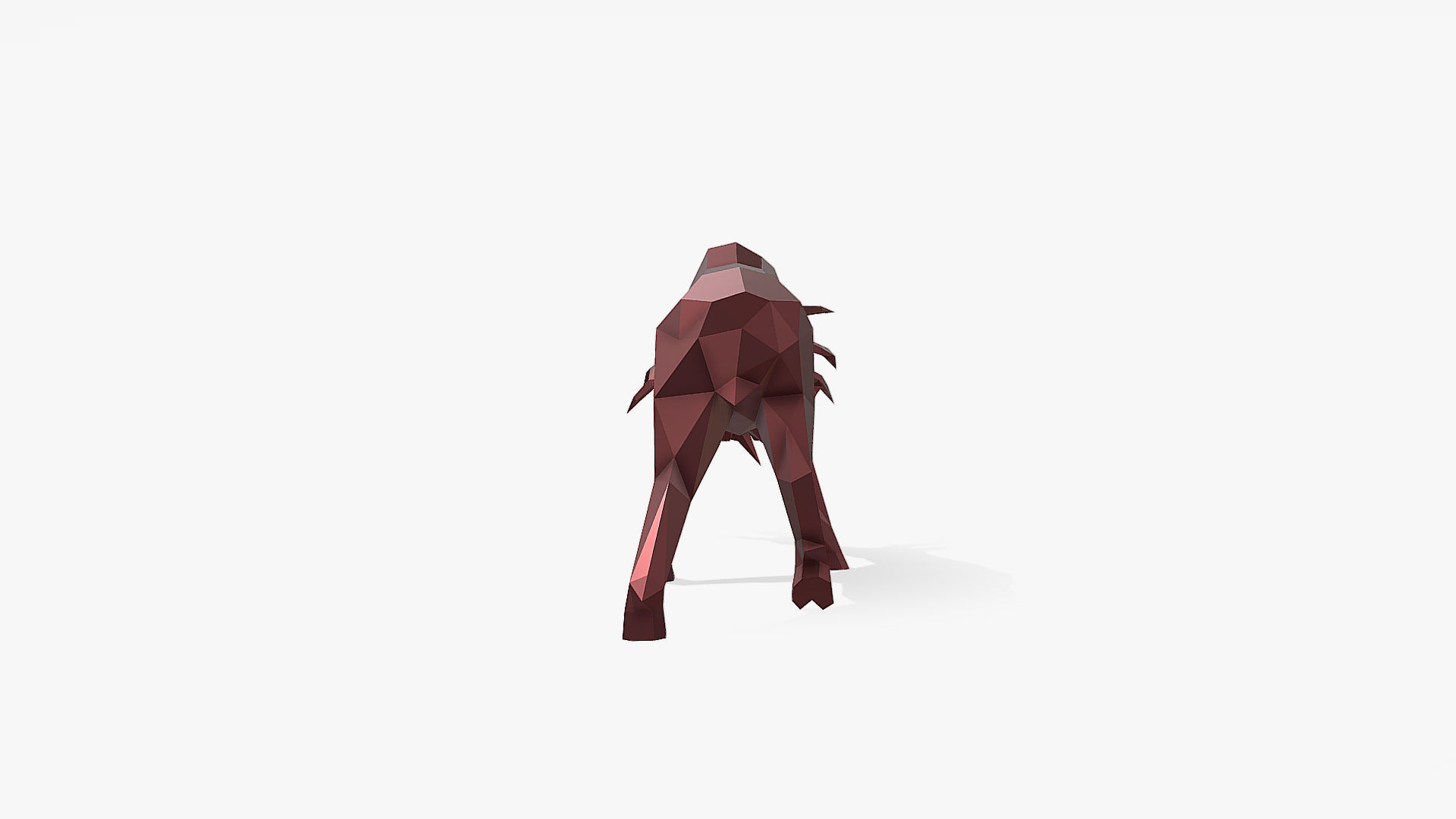 deer fight 3D print model_4