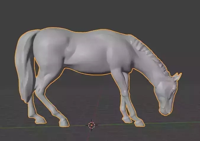 grazing horse