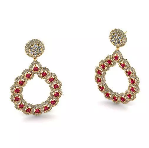 Earrings puset Model 4682 3D print model