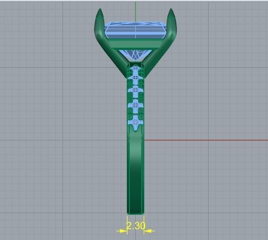 Solitaire ring Model 4675 3D print model_6