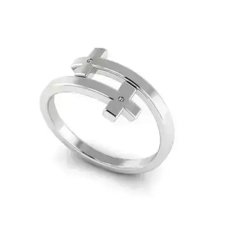 Ring with crosses Model 4669