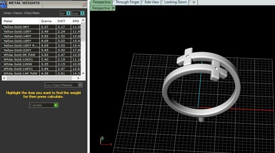 Ring with crosses Model 4669 3D print model_7