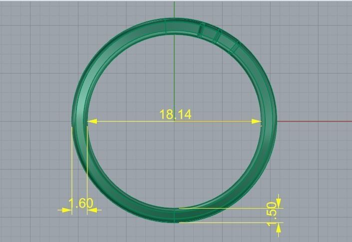 Ring with crosses Model 4669 3D print model_5