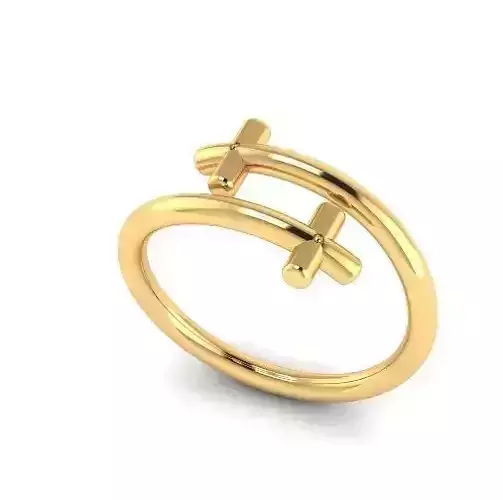 Ring with crosses Model 4668 3D print model
