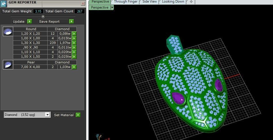 Snake head pendant Model 4667 3D print model_9