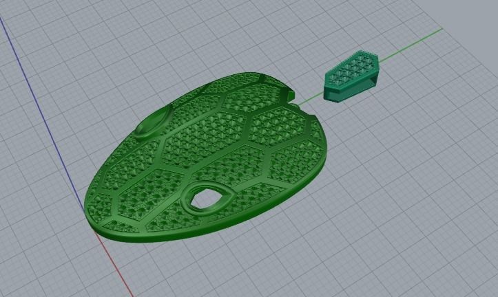 Snake head pendant Model 4667 3D print model_2