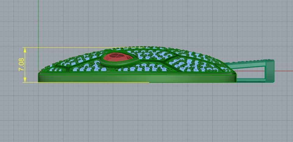 Snake head pendant Model 4667 3D print model_7