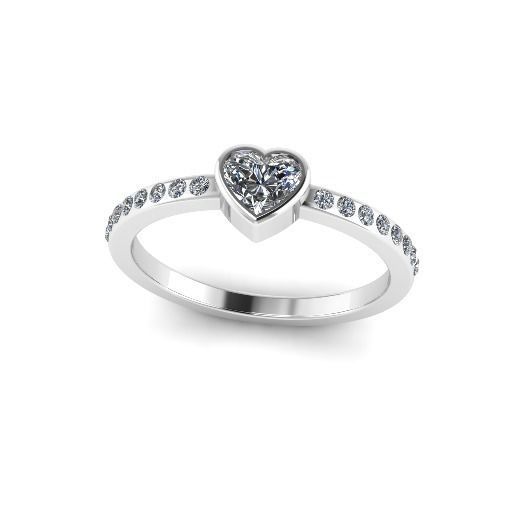 Heart Ring Model 4660 3D print model_1