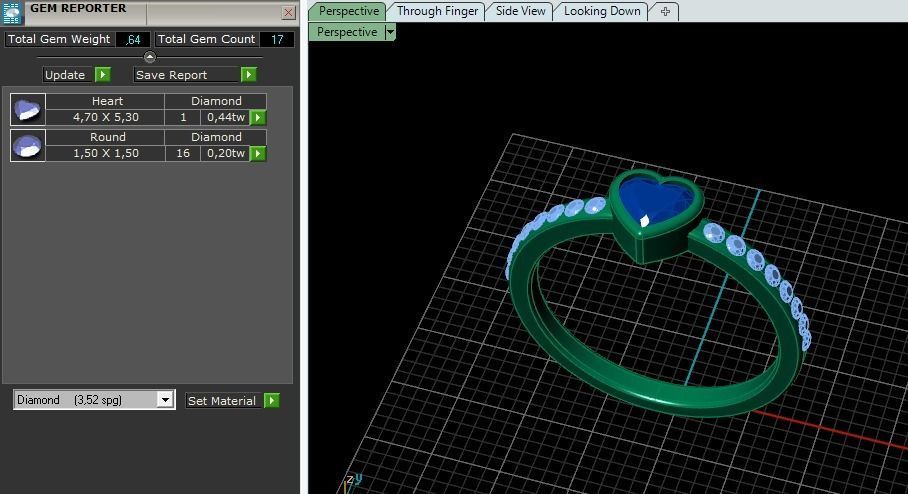 Heart Ring Model 4660 3D print model_9