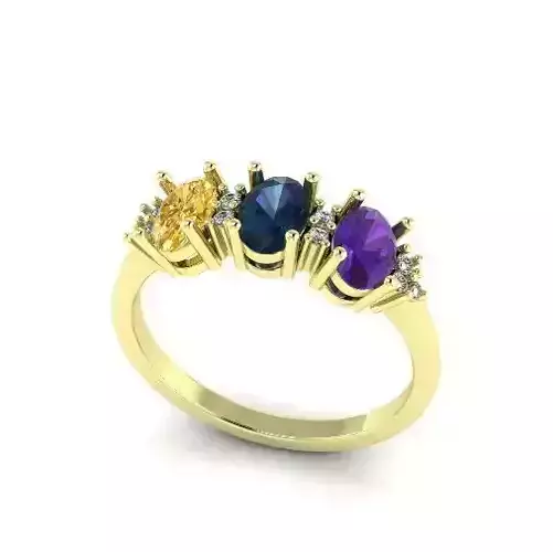 Engagement halo rings Model 4658