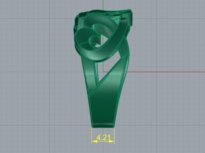 Heart Ring Model 4647 3D print model_6