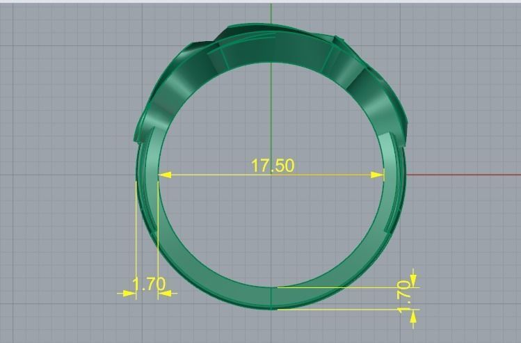Heart Ring Model 4647 3D print model_5