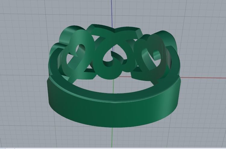 Heart Ring Model 4647 3D print model_4