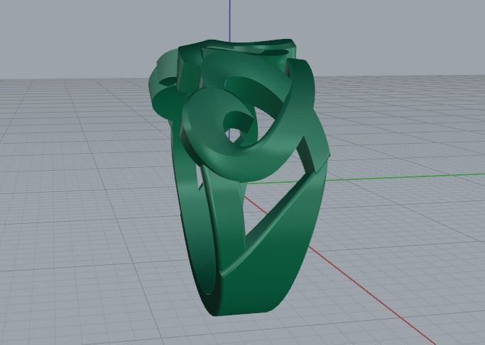 Heart Ring Model 4647 3D print model_3