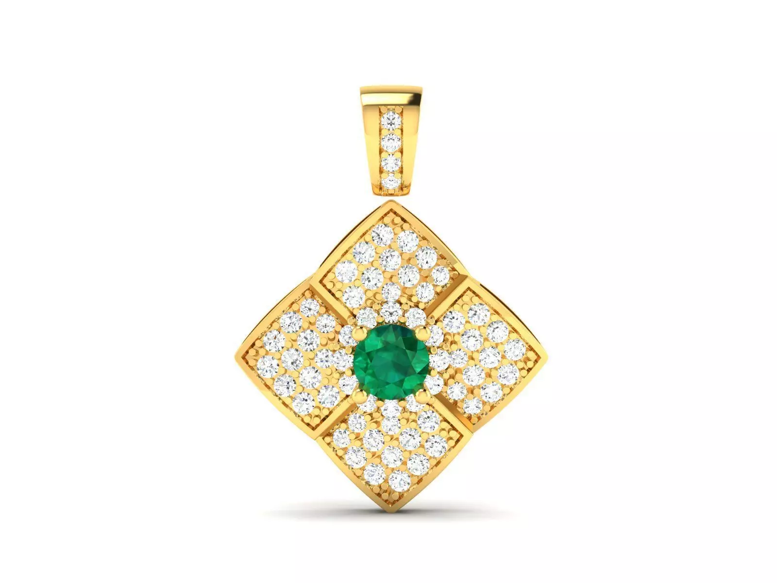 Diamond Pendant 3D print model_0