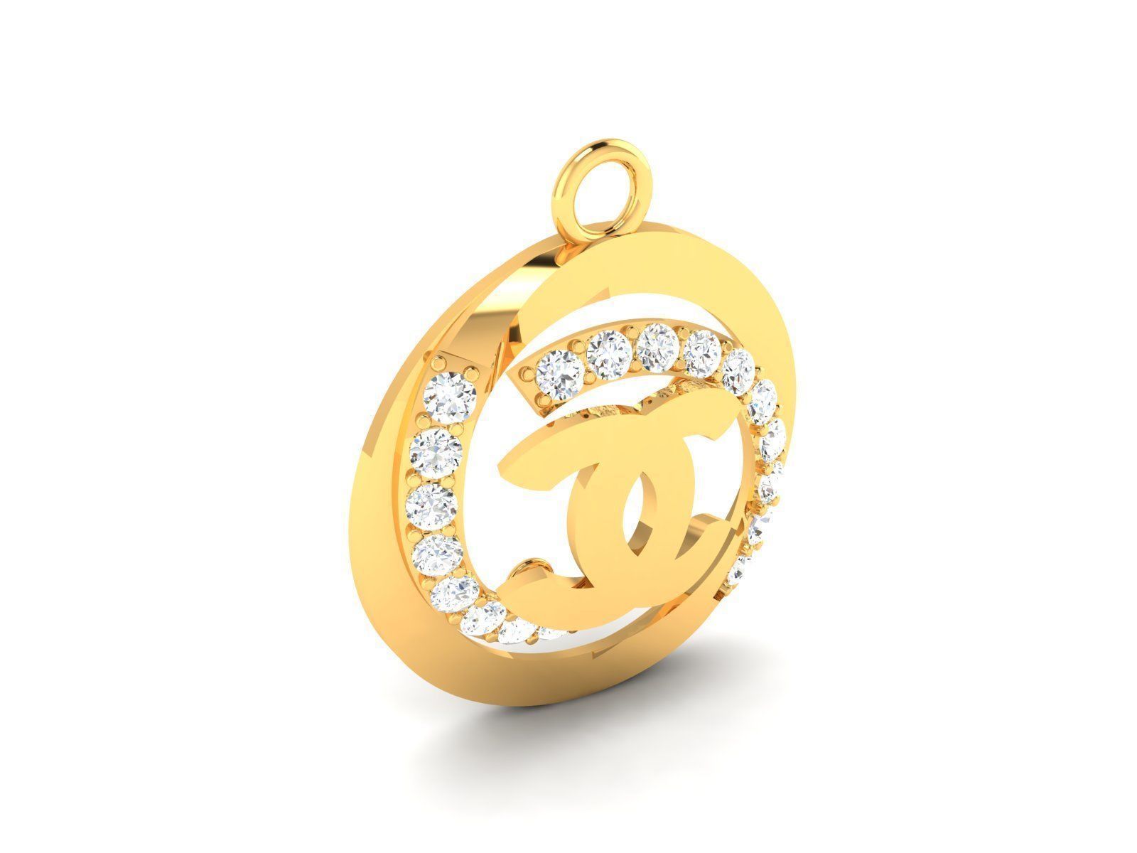 Diamond Pendant 3D print model_1