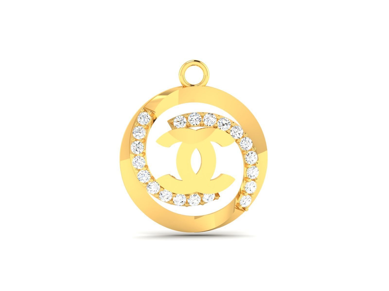 Diamond Pendant 3D print model_3