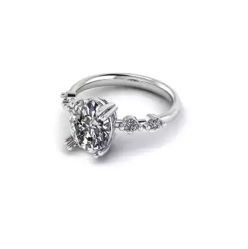 Engagement halo rings Model 4729