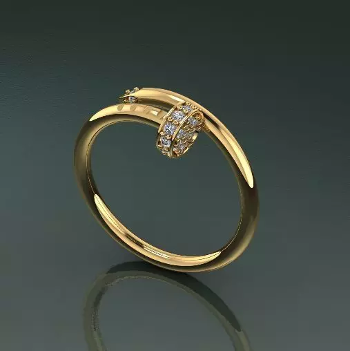 Ring nail Model 4724 3D print model_0