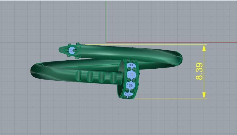 Ring nail Model 4724 3D print model_6