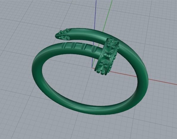 Ring nail Model 4724 3D print model_2