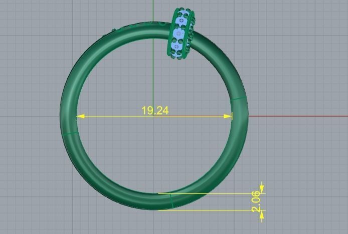 Ring nail Model 4724 3D print model_5