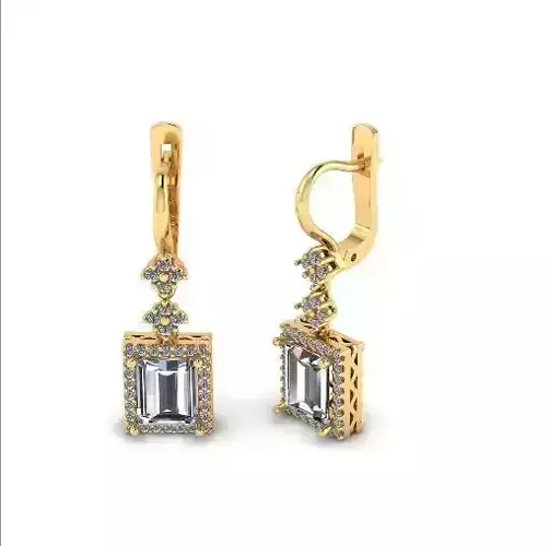 Earrings English castle Model 4717