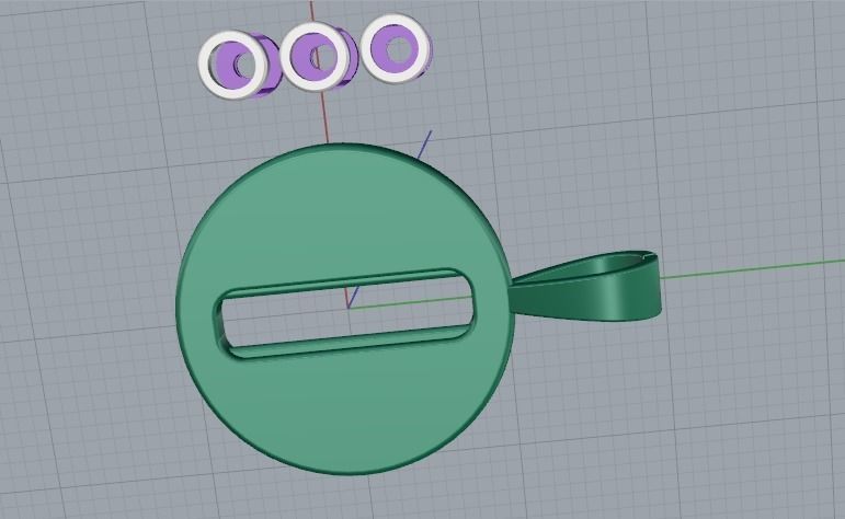 Pendant messika Model 4708 3D print model_4