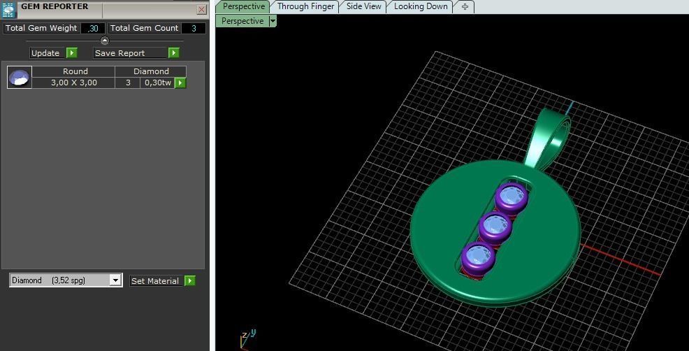 Pendant messika Model 4708 3D print model_10